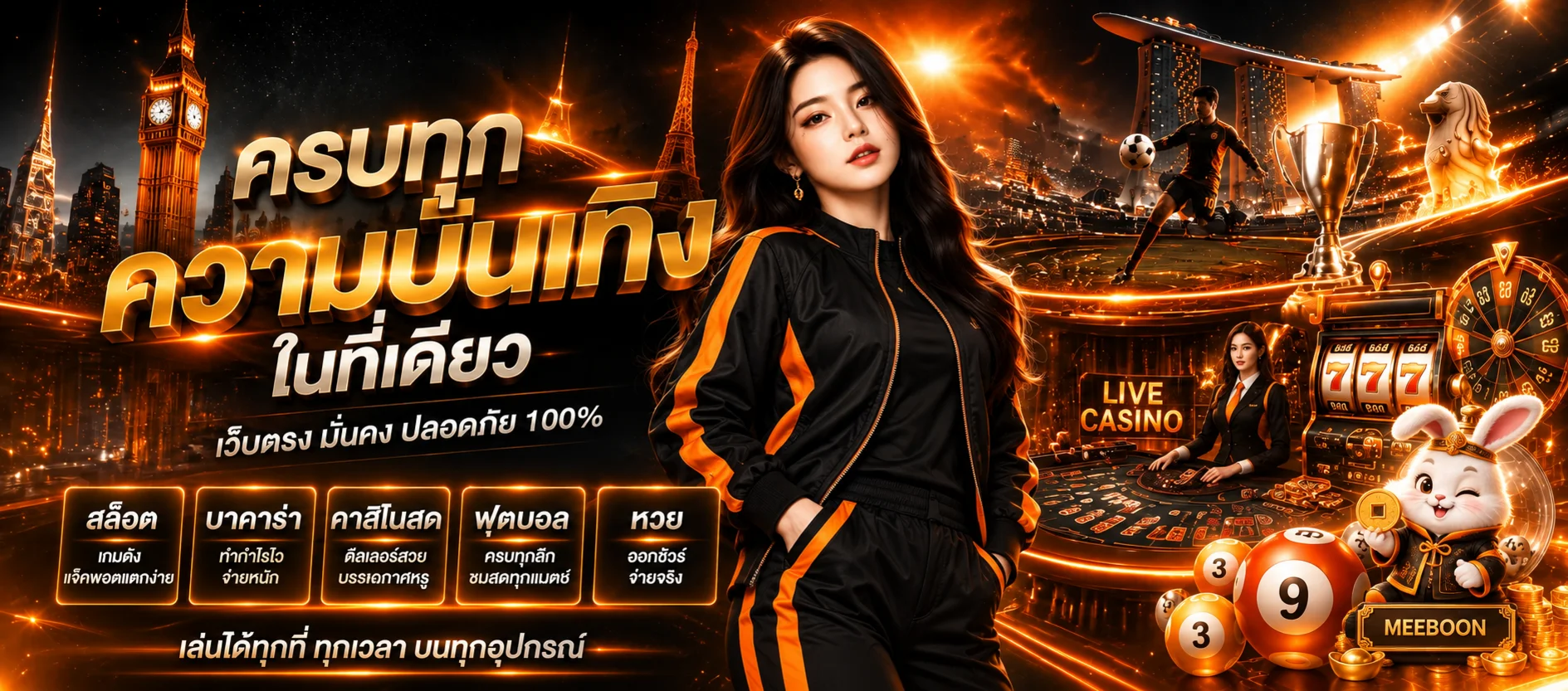 หมวดเกมและบริการ MEEBOON สำหรับผู้ใช้มือถือ